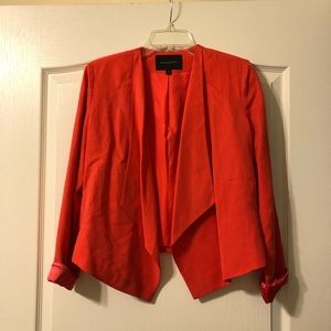 Banana Republic coral cropped blazer